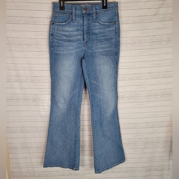 MADEWELL RETRO FLARE LIGHTWASH JEANS, SZ 26 - Picture 1 of 15